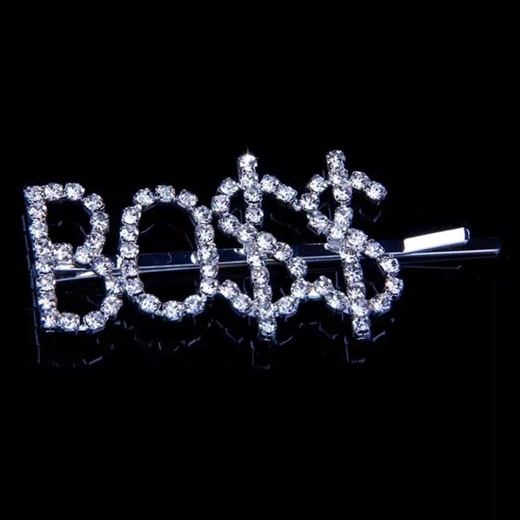 ⚜️[𝟯/$𝟭𝟴]⚜️BO$$ Crystal Silver Hairpin NEW - Picture 3 of 15